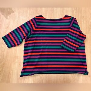 Lands' End Multicolor Striped Top